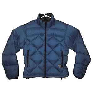 Mountain Hardwear Down Puffer Jacket Blue Sz 4